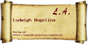 Ludwigh Angelina névjegykártya
